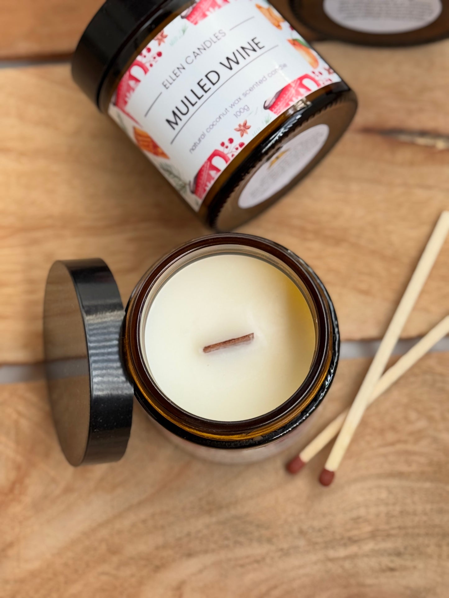 נר ריחני בעבודת יד Mulled Wine
