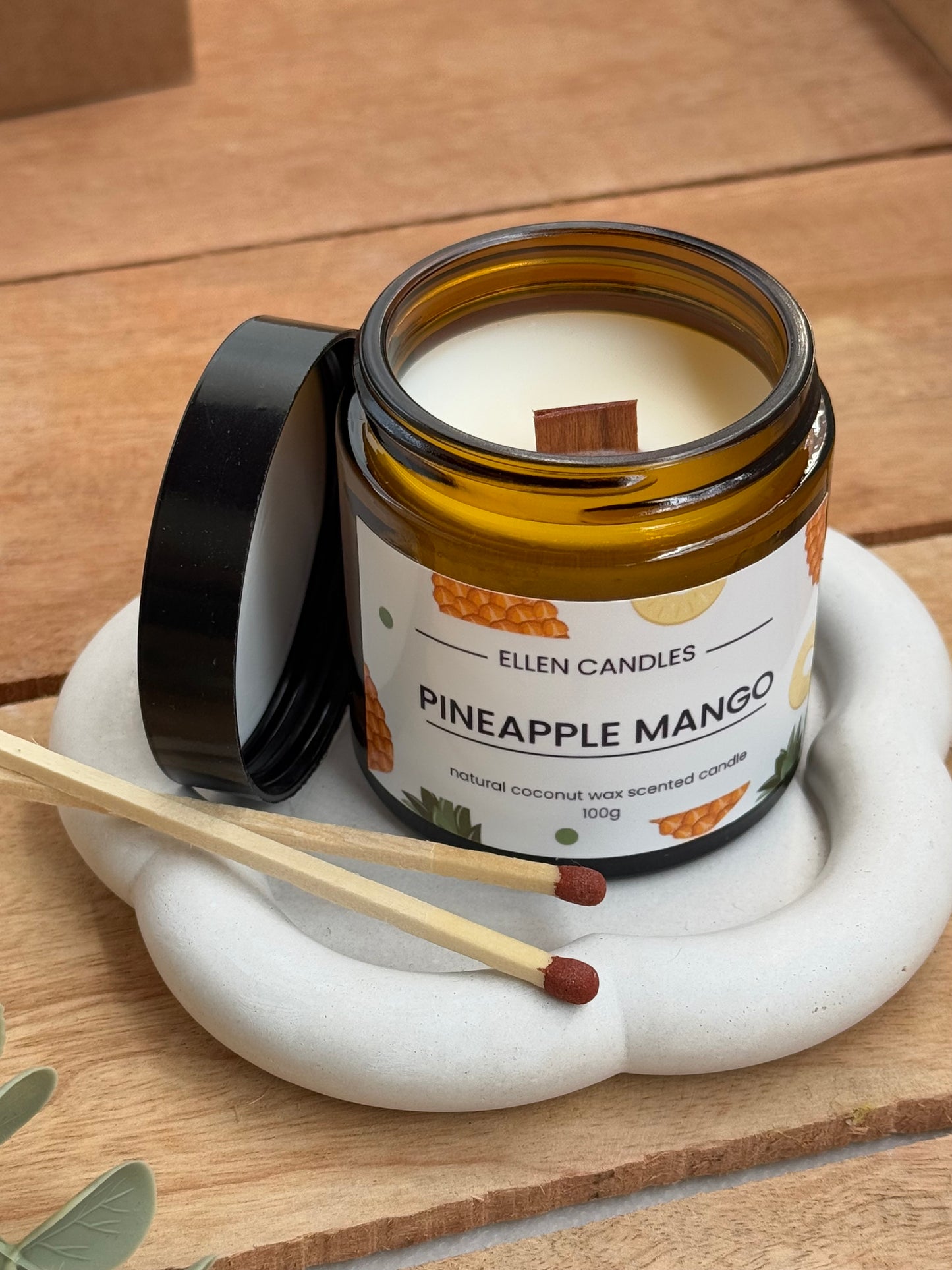 Pineapple Mango – נר ריחני בעבודת יד