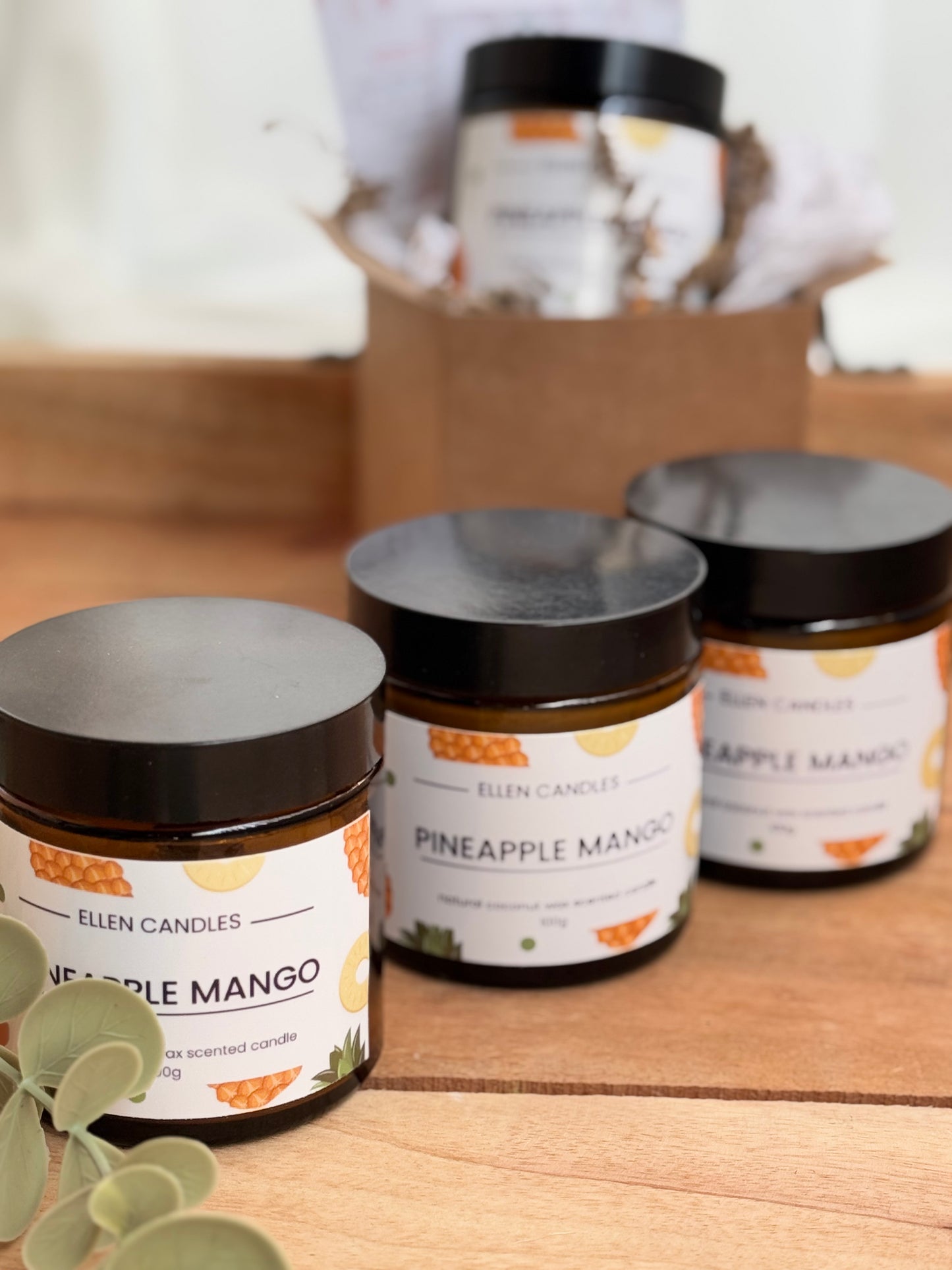 Pineapple Mango – נר ריחני בעבודת יד