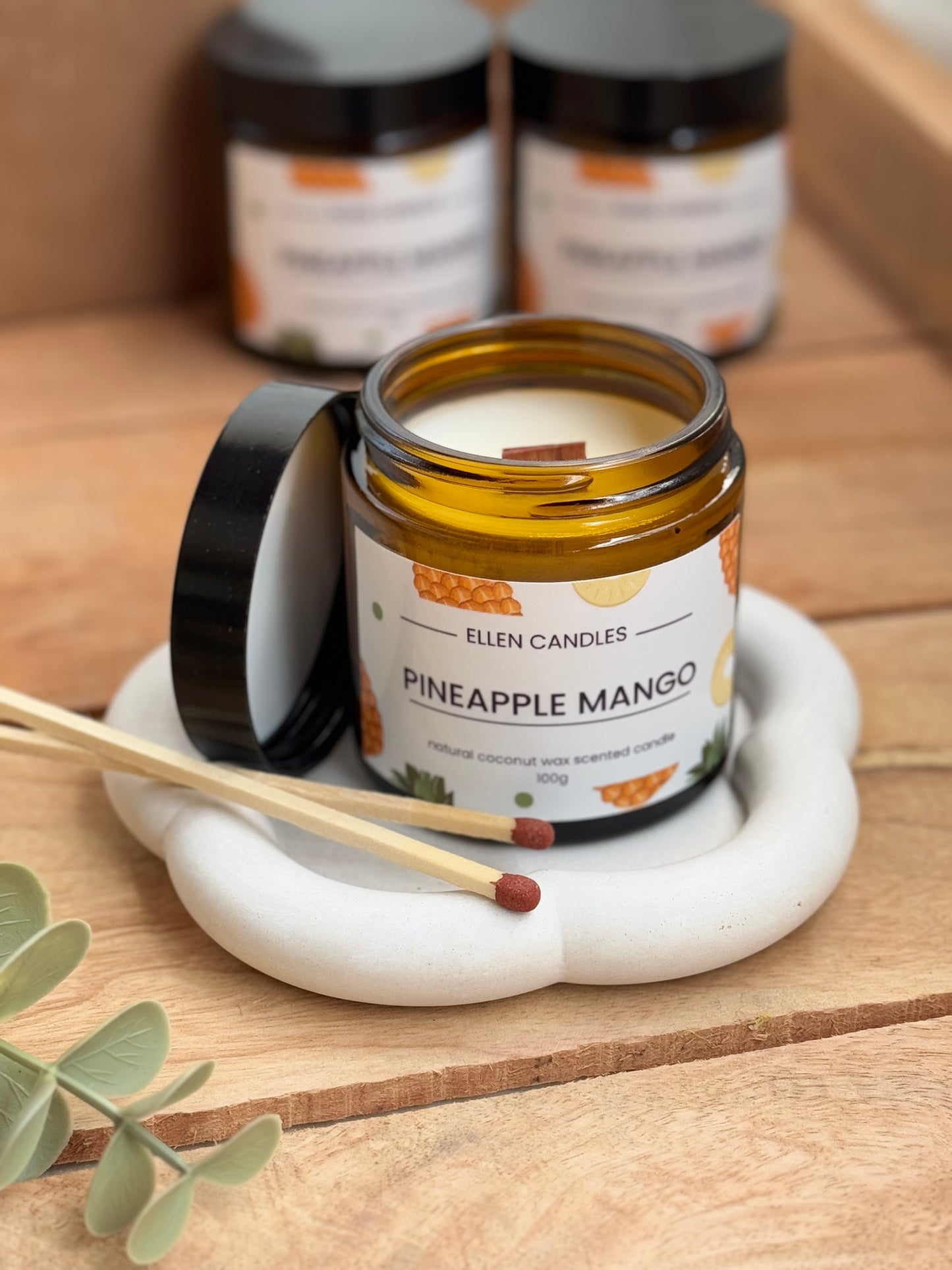 Pineapple Mango – נר ריחני בעבודת יד